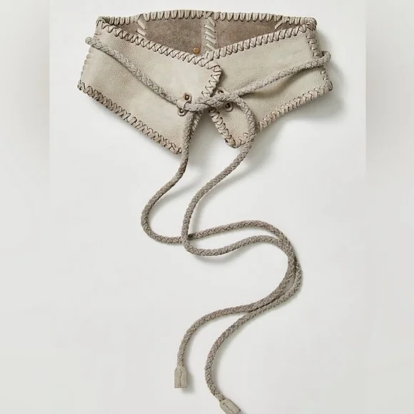 Free People Selena leather corset belt